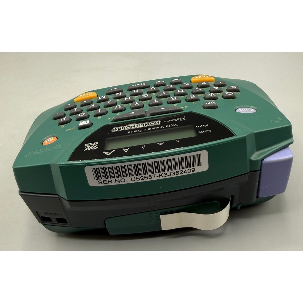 Brother P-Touch PT-65 Home & Hobby Label Maker Teal Green Electronic, Works! - Picture 9 of 12